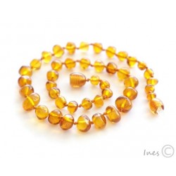 Collier d'ambre citron