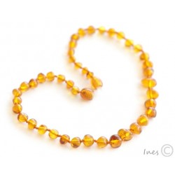 Collier d'ambre citron