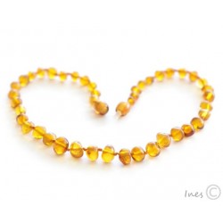 Collier d'ambre citron