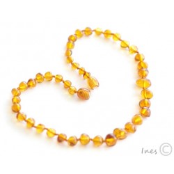 Collier d'ambre citron