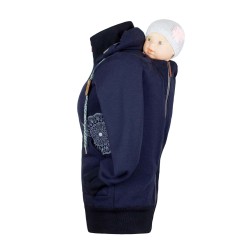 Hoodie Angelwings bleu marin XS et L