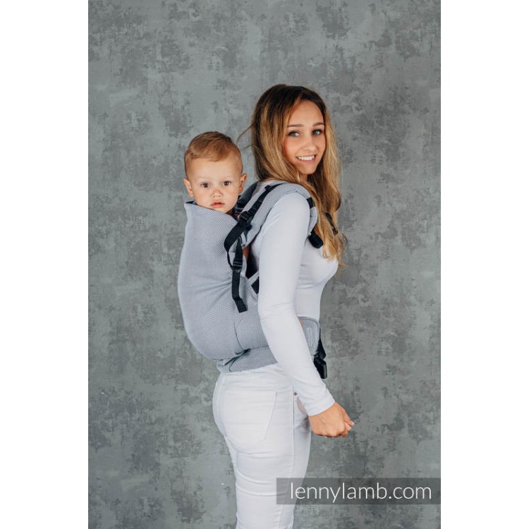 Babytrage LennyPreschool little herringbone grey