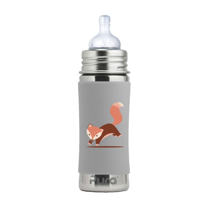 Pura Babyflasche 325 ml Weithalssauger Fox