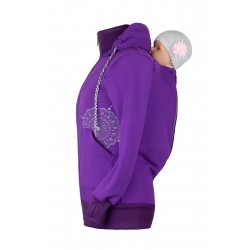 Hoodie Angelwings violet XS